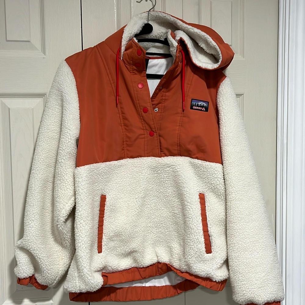 Warm and lined with hood.